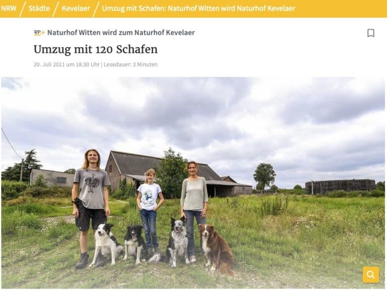 Rheinische Post: Naturhof Witten wird zum Naturhof Kevelaer